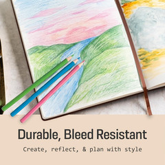 A4 Sketch Book Hardcover – 80 Sheets 100 GSM Paper 8.5″x11.5″, Lay Flat, Vega…