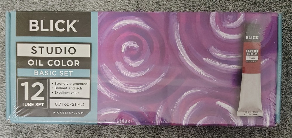 Blick Studio Oil Paint Color Basic 12 Tube Set Brand New Sealed
