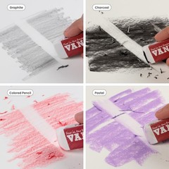 Vanish Touch Artist Eraser, Latex-Free – Soft, Flexible Pencil Erasers,