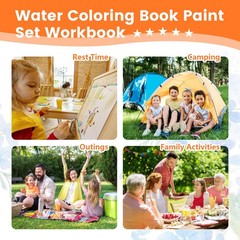 Watercolor Workbook Set,Water Coloring Book Set,12 Different Patterns of Orig…