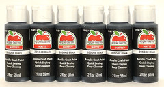 Acrylic Paint 24 Bottle Lot Black White Flag Red Blue Bonnet 48 total oz Set New