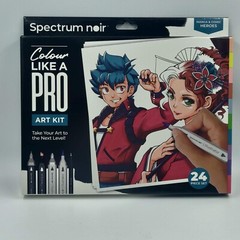 Spectrum Noir Like a Pro Art Kit Manga & Comic Heroes 24pc Set Art by Nicola Yau