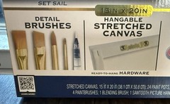 Art Skills Premium Paint by Number Kit 15” X 20” Set Sail Nautical 24 Paints
