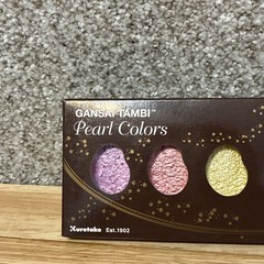 GANSAI TAMBI PEARL COLORS 6 Colors Set Water-based Pigment (MC20PC/6V) Kuretake