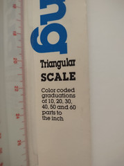 C-Thru Plastic Triangular Engineering Scale TS-657