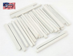 Slate Pencils White Color Natural Stone(Pack of 100 Pcs.)