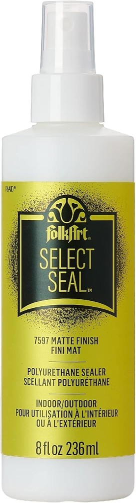 Plaid FolkArt Select Seal Matte Finish Polyurethane Sealer 8 oz. Indoor/Outdoor