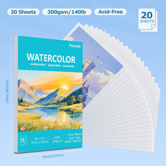 Watercolor Paper, 9″X12″ Cold Press Water Color Paper Pad, Artist