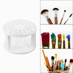 1pcs Paint Brush Holder Paint Brush Storage Organizer 49 Holes, White