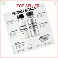 FusionFirm Liquid Leaf Paint – Alcohol-Based Airbrush Paint – High Gloss Finish