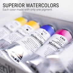 MaimeriBlu 12ml Introductory Single-Pigment Watercolor Paint Set – 5-Piece Pr…