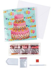 CraftBuddyUS CCK-A124: “Happy Birthday” Crystal Art Card 18x18cm
