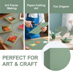 Cardstock Paper 25 Sheets Sage Green 300gsm 110lb 8.5 x 11 Inch 300gsm 110lb