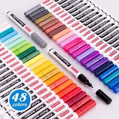 Artist Quality Paint Markers – Extra Fine Point – 48 Colors