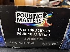 Pouring Masters Acrylic Ready to Pour It Has 17 Colors The Yellow Is Missing