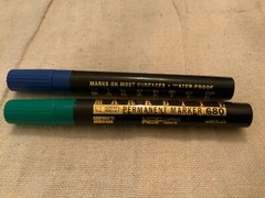 permanent marker USA blue green MARKETTE 680 eberhard faber