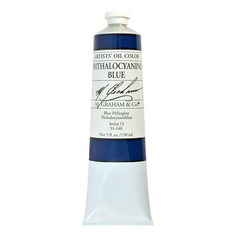 M. Graham Artist Oil Paint Phthalocyanine Blue 5oz Tube Kitchen