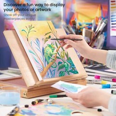 Arteza DIY Foldable Canvas Frame | Mixed Media | 8 x 11 – 20 Sheets