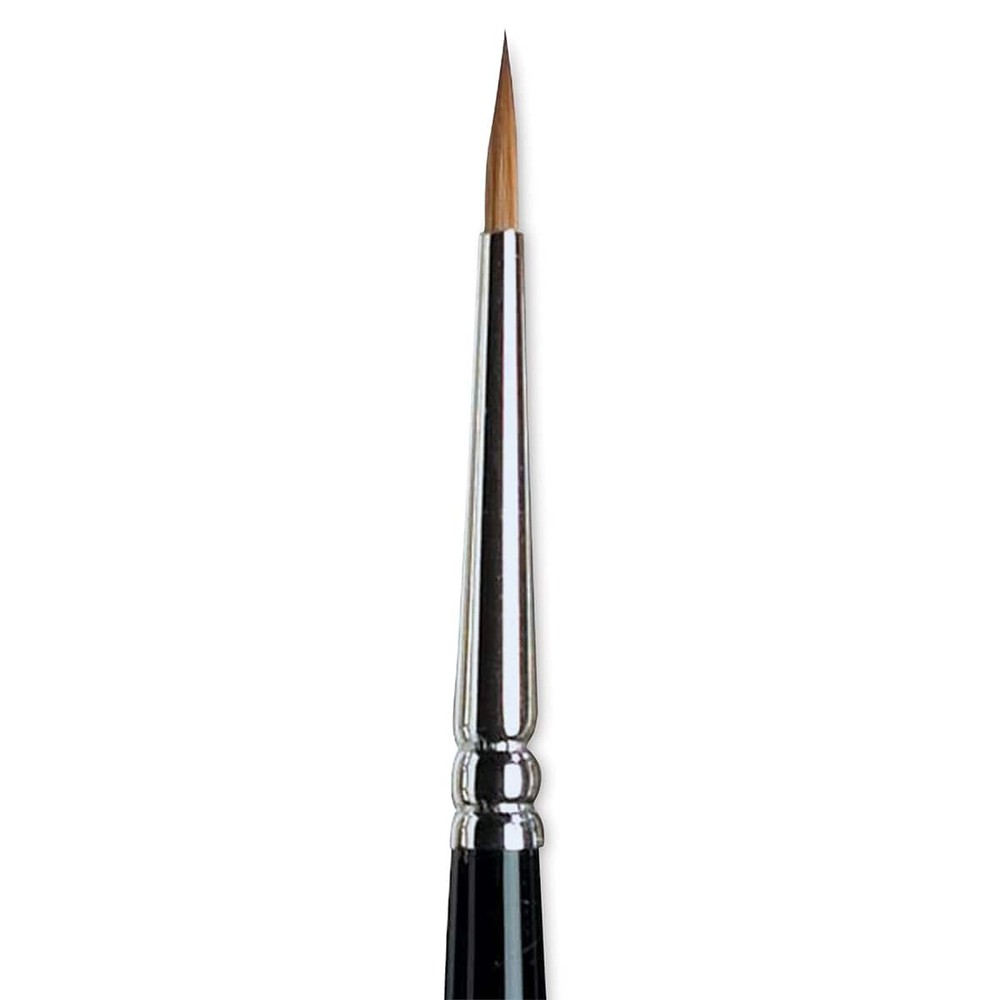 Winsor & Newton Series 7 Kolinsky Sable Brush, Round SH #1, Black