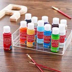 12 Assorted Matte Acrylic Paint Value Set by 24 Fl Oz (Pack of 1),