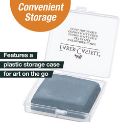 Faber-Castell Erasers – Drawing Art Kneaded Erasers, Large Size Grey – 4 Pack