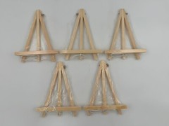 9 Inch Wood Easels Set of 5 Arts And Crafts Display Photos And Art Foldable