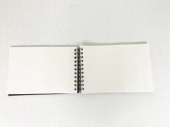 Sketchbook 9×6 Inch Wire Bound Handmade 56 Sheets Off White Paper