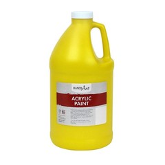 Acrylic Paint Half Gallon Jug 64 oz Chrome Yellow Color for Large Projects