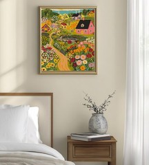 Flower Scenery Paint by Numbers Kit for Adults Beginners DIY Canvas Art