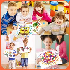 8 Vibrant Dot Markers for Toddlers – Safe, Washable, Ideal for Arts & Crafts