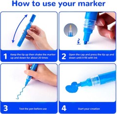 Permanent Acrylic Paint Marker Pens for Stone, Ceramic, Glass, Wood, and Fabric