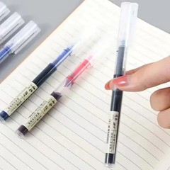 10Pcs/Set High Quality Needle Type Gel Pens Straight Liquid Ballpoint Pen School