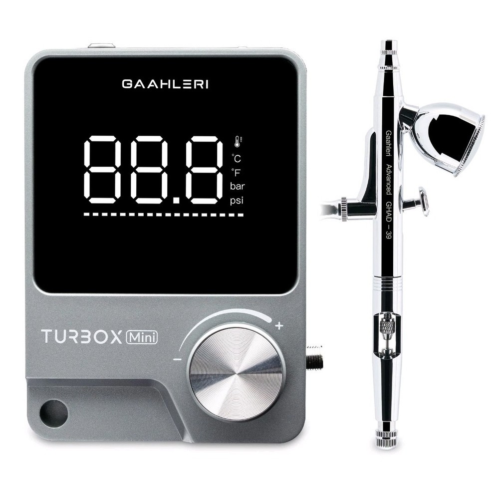 Turbox mini Kit GHAD-39: Dual-Action Airbrush & Digital Compressor,NEW 2026 🔥🔥