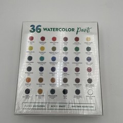 Chalkola Watercolor Paint Set 36 Colors Palette And Paint Brushes