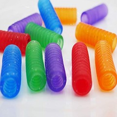 Assorted Colors Rubber Pencil Grips – Grippies for Red,orange,purple,green,blue