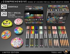 Acrylic Paint Pens 48 Markers Set Assorted Colors Limited Edition 0.7mm Extra…