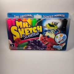Mr. Sketch Scented Markers Chisel Tip Assorted Colors 12 Count # 1905069