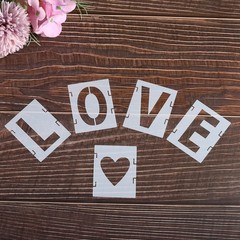 42Pcs 1 Inch Letter Number Stencils Alphabet Templates Set 1.5″ Width White