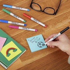 SHARPIE 37161PP Permanent Markers, Ultra Fine 2 Count (Pack of 1), Black