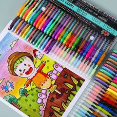 12-60 pcs. metallic glitter gel pens for drawing and coloring.