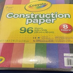 5 Crayola Construction Paper 8 Colors 96 Ct Bulk Teacher Supplies Back to School