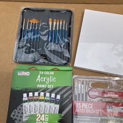 U.S. Art Supply 72 Piece Deluxe Acrylic Artist Painting Kit