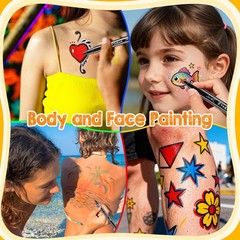 ThEast 15 Colors Face Painting Kit, Washable Paint Markers, 15 colors