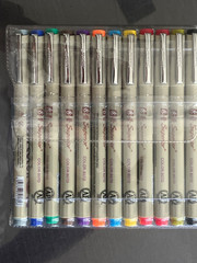 “SUPERIOR” MS-807D, SET OF 12 BRUSH COLOR MARKERS. PLUS BONUS OF 10 MORE!!! NOS.