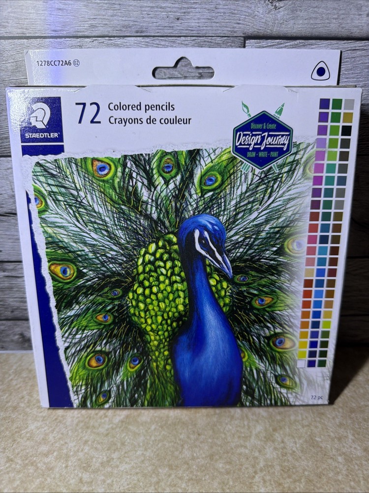 Staedtler Design Journey Triangular Colored Pencils 72 Pack 1278CC72A6 New