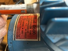 Paasche D500SR 1/5 HP Air Compressor w/ Brush Guns