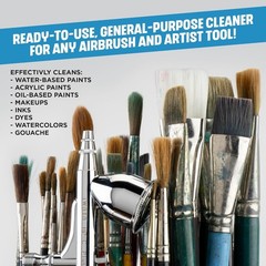 Biodegradable Airbrush Cleaner Liquid for Deep Cleaning Artist Tools 16 Fl Oz