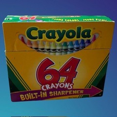 Crayola 64 Count Crayons with Built-In Sharpener Classic 2004 Dandelion Yellow