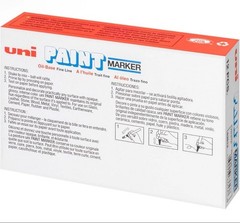 BL- 12 Markers Uni-Paint PX-20 Oil-Based Paint Marker Medium Line Color BLUE