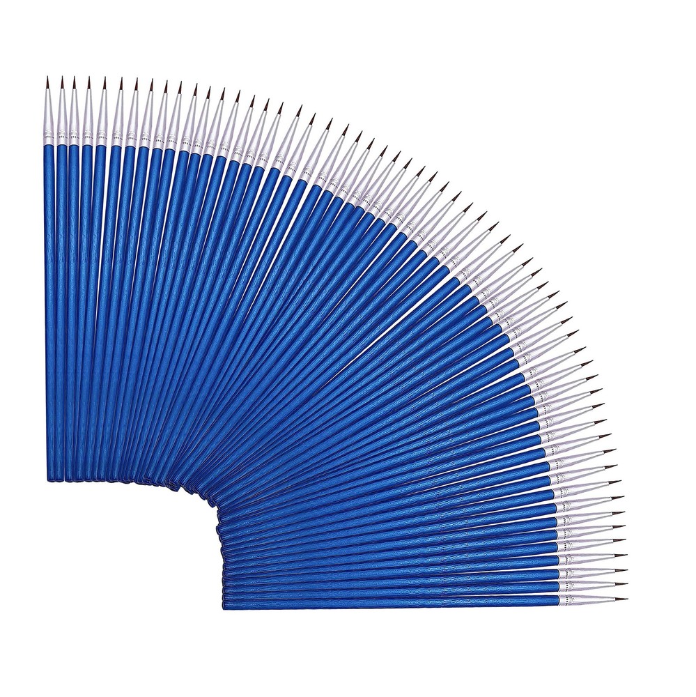 60 Pack Artists’ Pointed Round Brush,Synthetic Bristles Painting Brush,Detail…